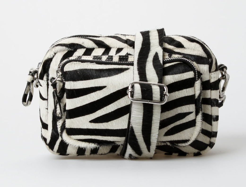 Treats Karla Suede Crossbody - Zebra