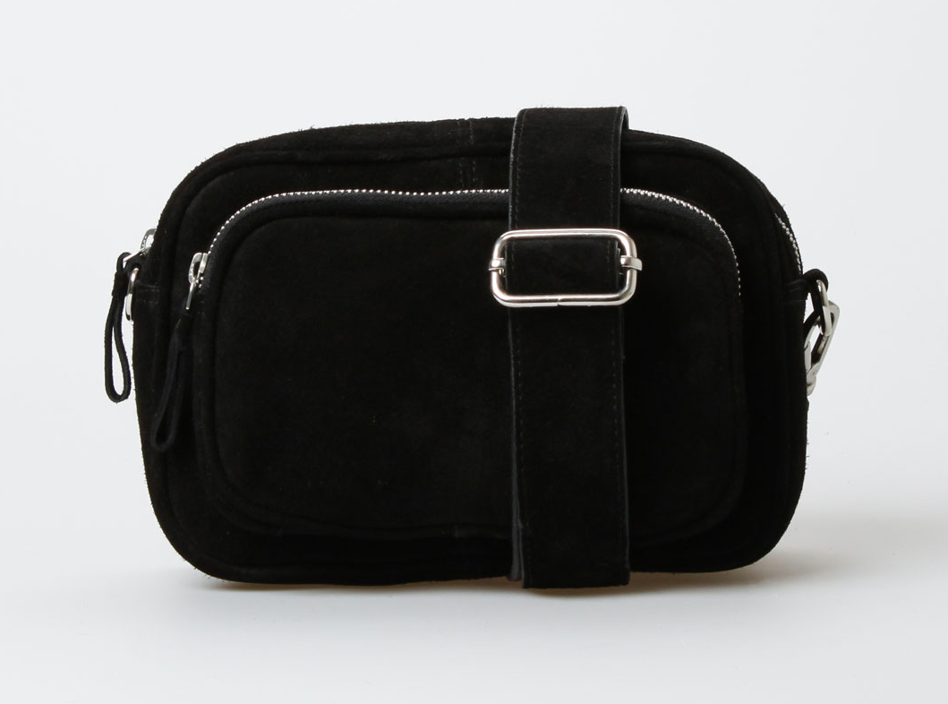 Treats Karla Suede Crossbody - sort