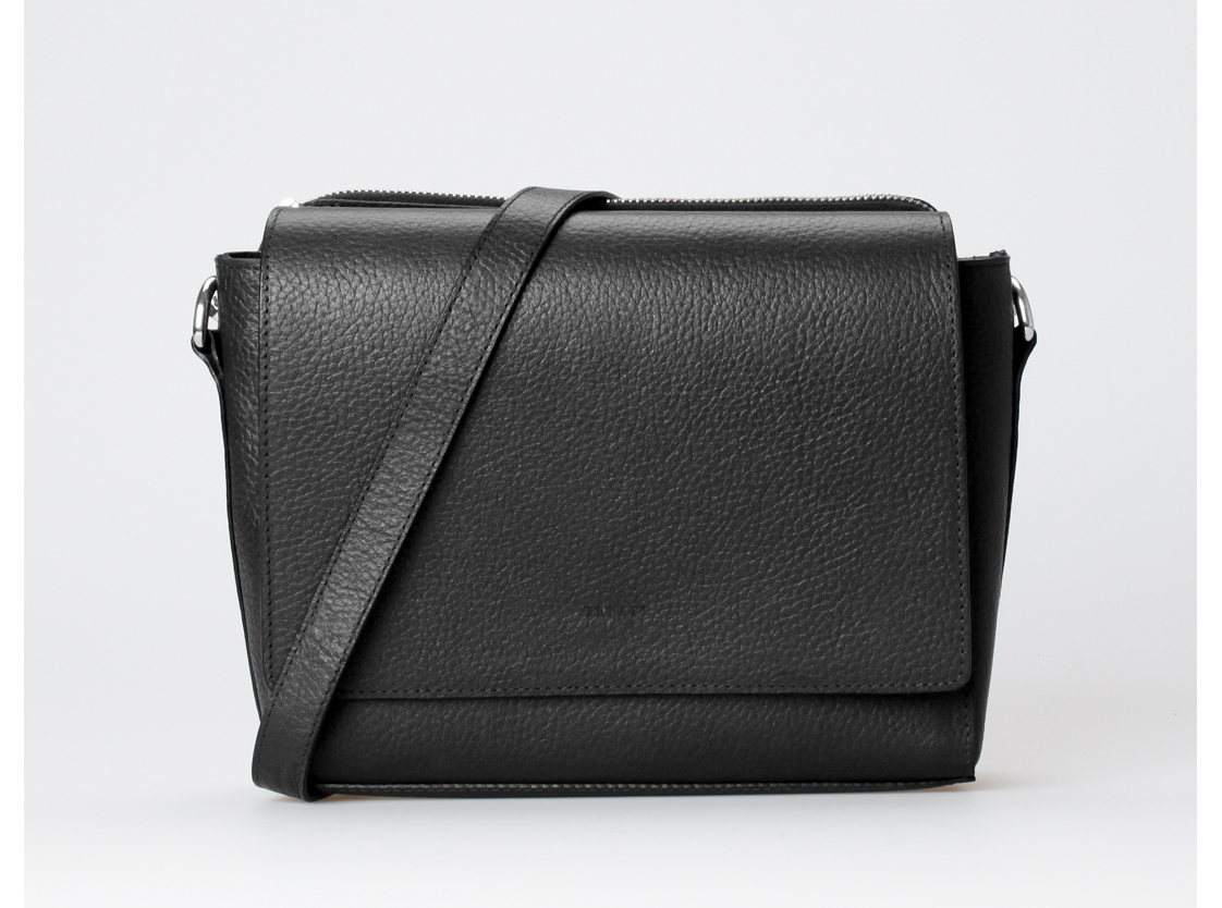 Treats Celina Leather Crossbody - Sort