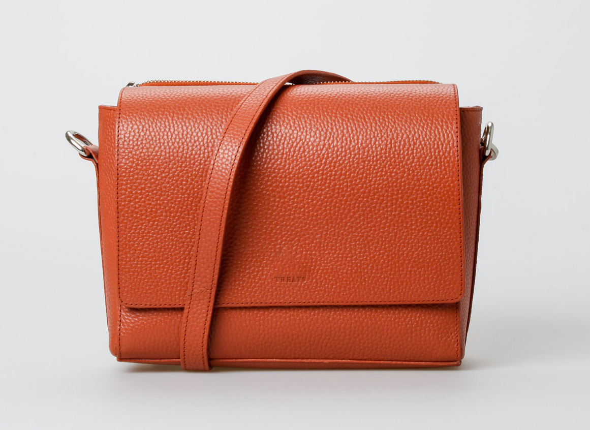 Treats Celina Leather Crossbody - Peach