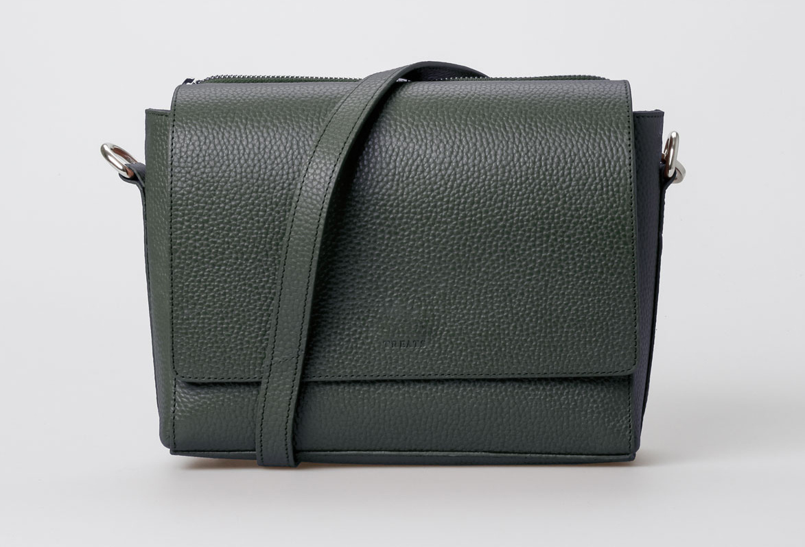 Treats Celina Leather Crossbody - Grøn