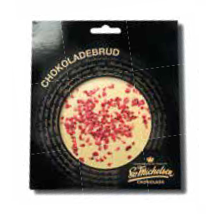 Chokoladebrud, Hvid chokolade med hindbær