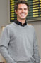 Strikpullover v-hals