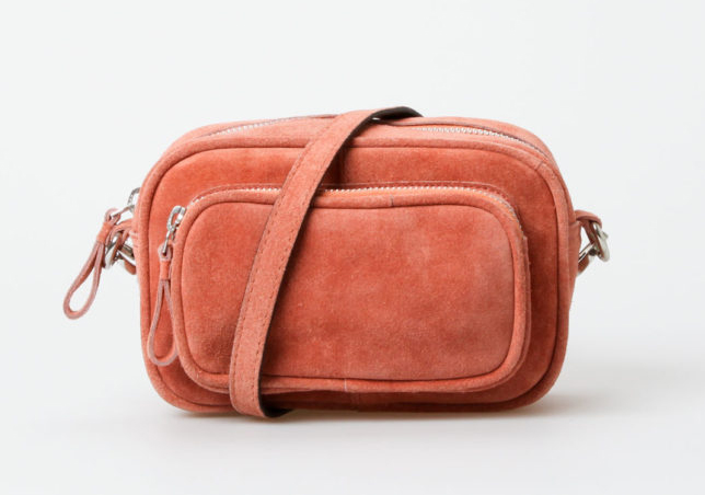 Treats Vera Suede Crossbody - Peach