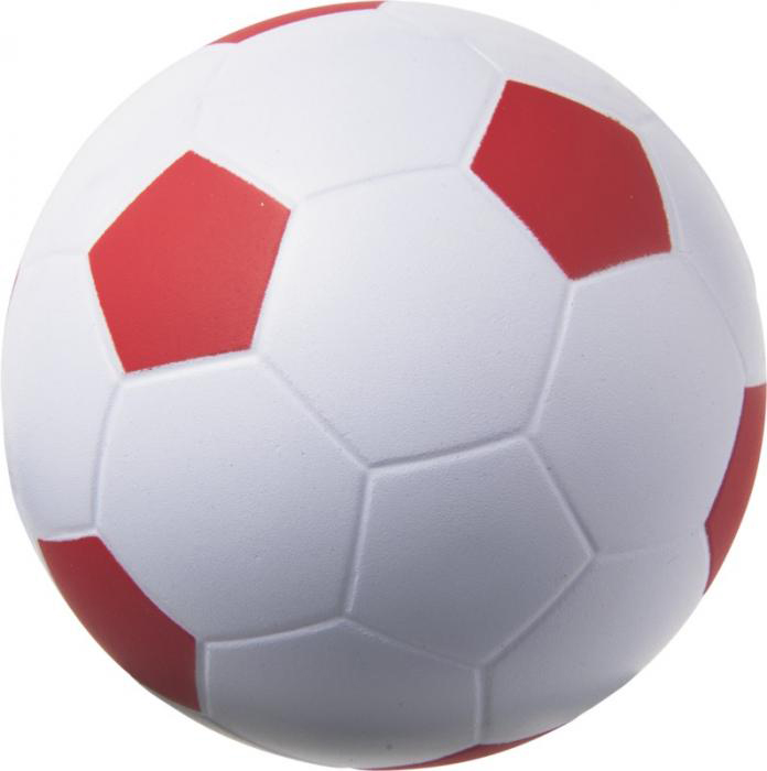 Fodbold antistressbold - Rød / Hvid