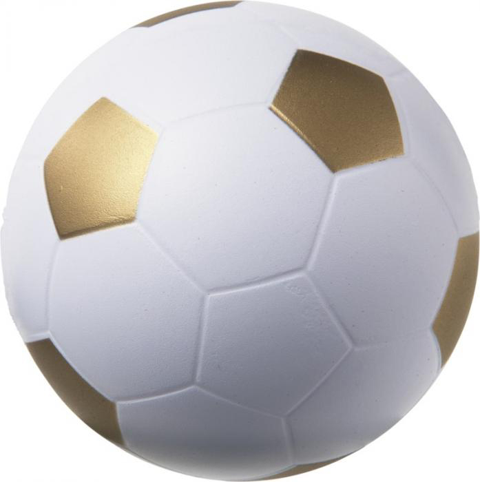 Fodbold antistressbold - Guld / Hvid