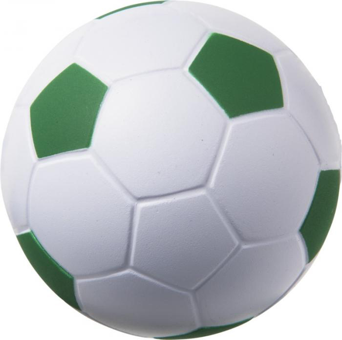 Fodbold antistressbold - Grøn / Hvid