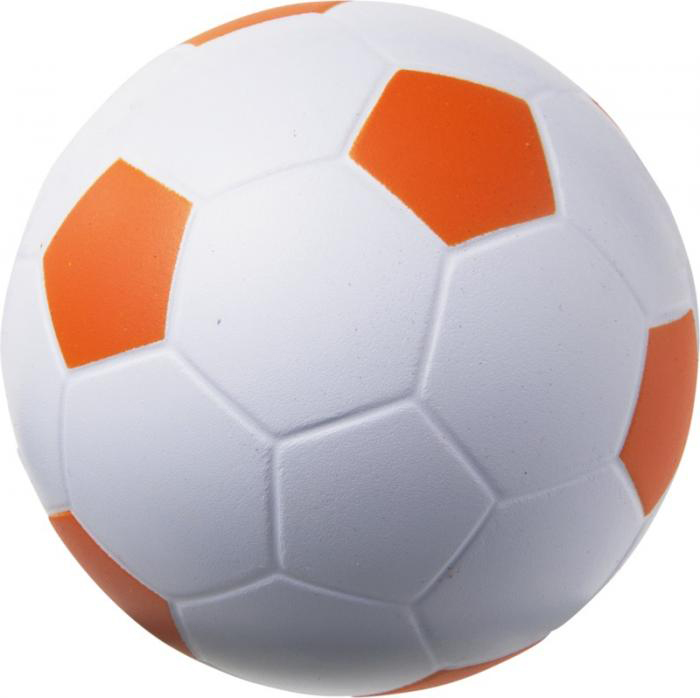 Fodbold antistressbold - Orange / Hvid
