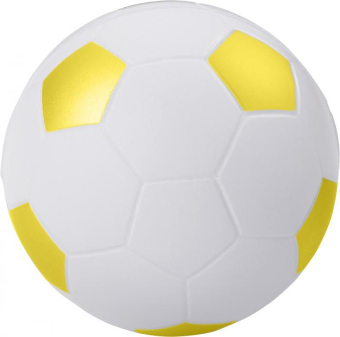 Fodbold antistressbold - Gul / Hvid