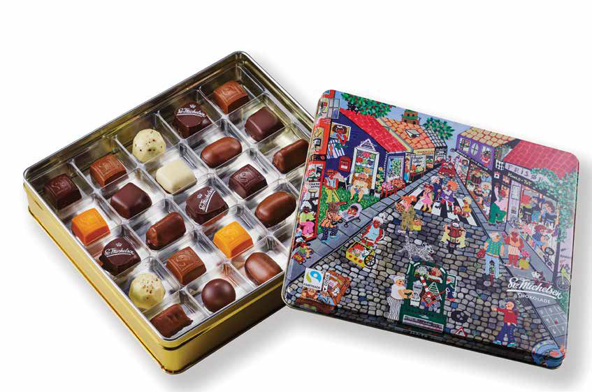 Årets kunstdåse 2019 med 25 stk dessertchokolade