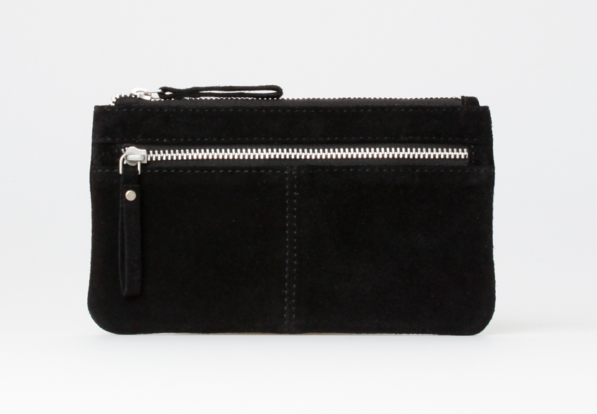 Treats Merle Suede Wallet - Sort