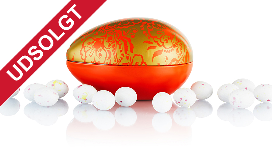 Mix af dragéæg i orange metalæg 140 g