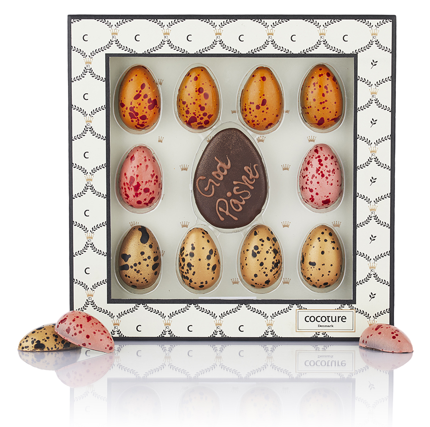 Fyldte chokoladeæg og marcipanæg 220 g