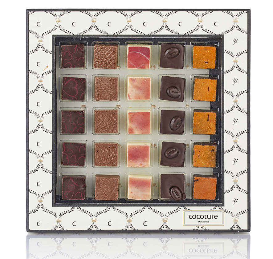 Fyldte chokoladestykker 300 g
