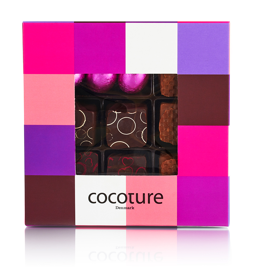 Mix i lilla/pink ternet æske 120 g
