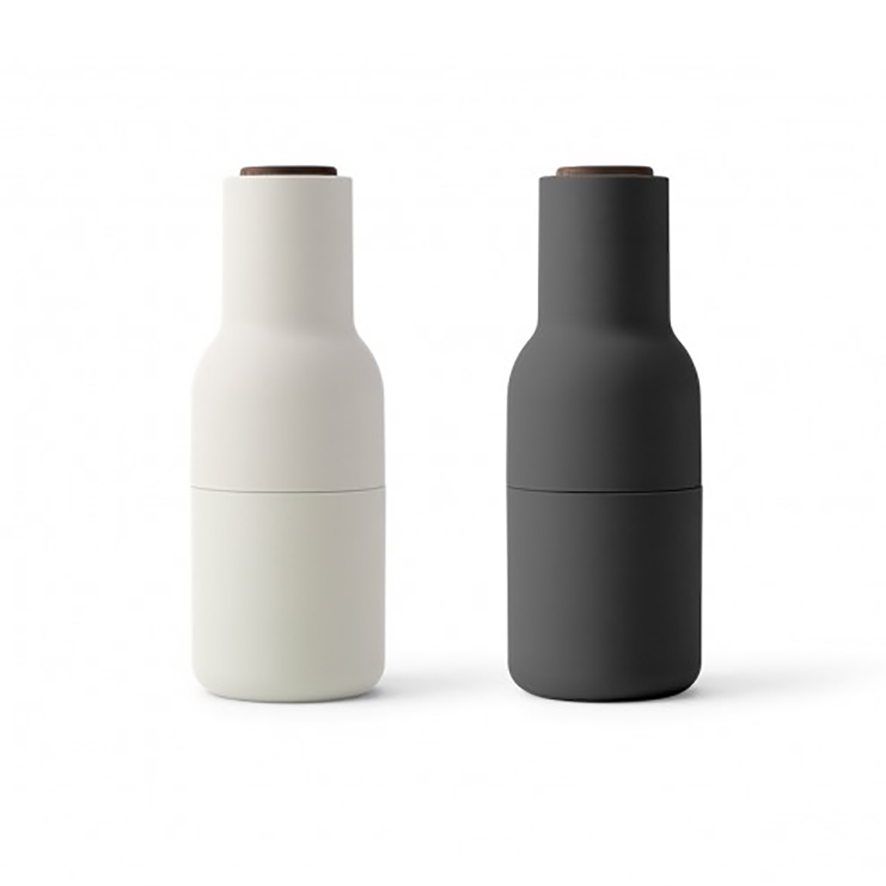 Menu - Bottle Grinders, Plastic - 2-pack, Nudes w. Walnut Lid