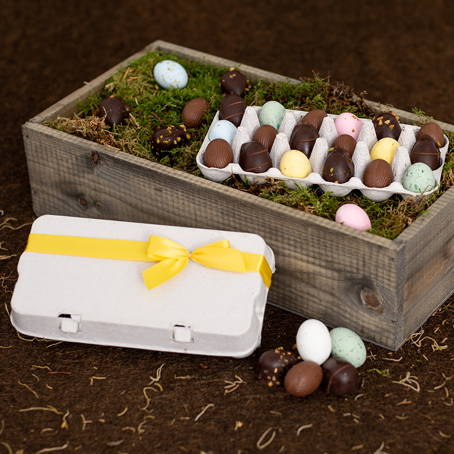 Æggebakke med chokoladeæg 18 stk.