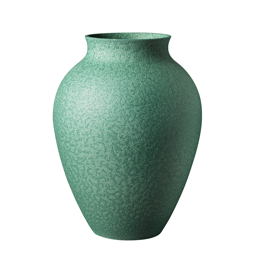 Knabstrup Keramik vase, irgrøn 27 cm