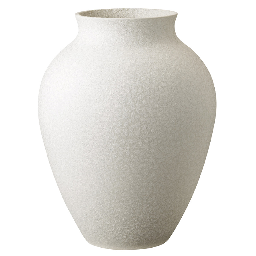 Knabstrup Keramik vase, hvid 35 cm