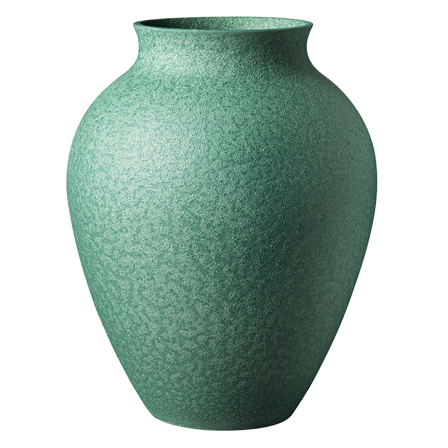 Knabstrup Keramik vase, irgrøn 35 cm