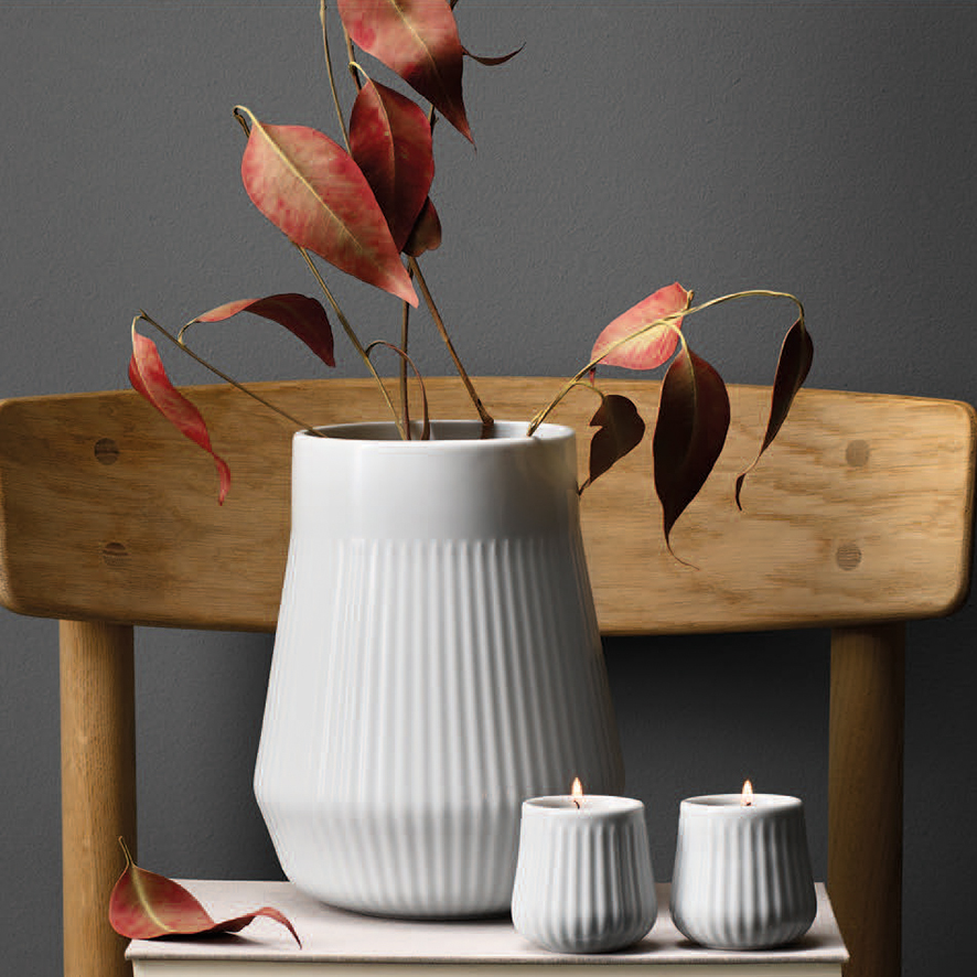 Eva Trio - Legio Nova vase 21,5 cm og 2 stk. fyrfadsstager