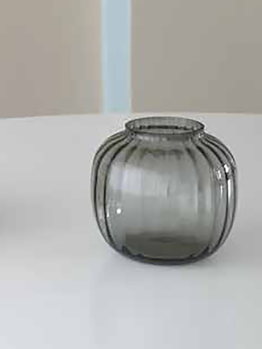 HOLMEGAARD PRIMULA VASE Smoke