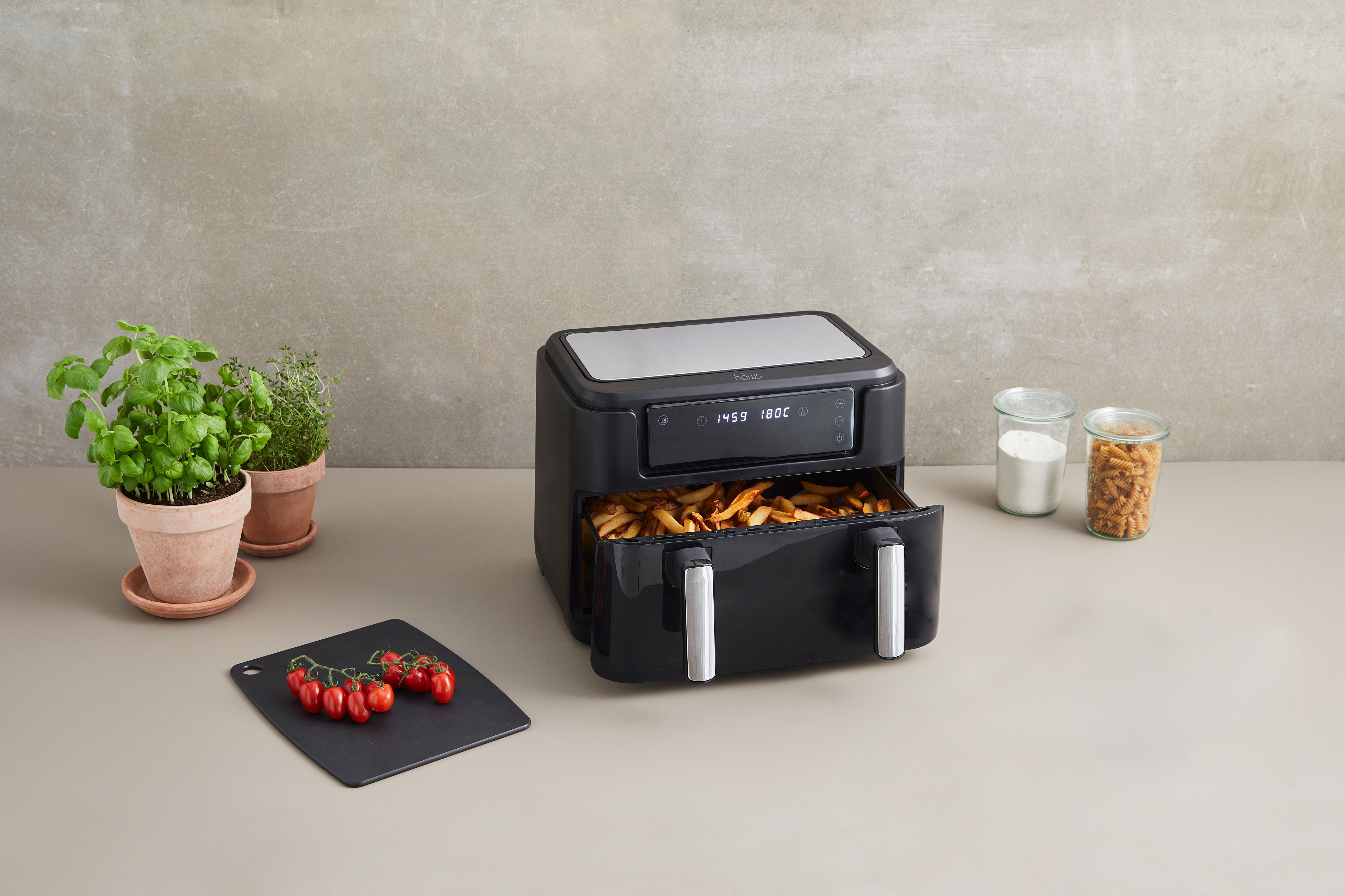Hâws AIR FRYER 10L 2400W MED OPDELER