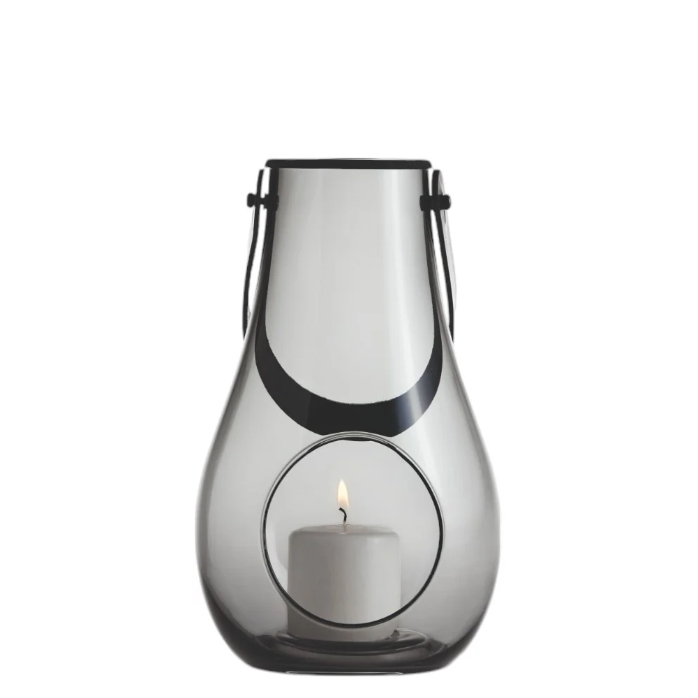Holmegaard Design With Light lanterne, smoke 25 cm