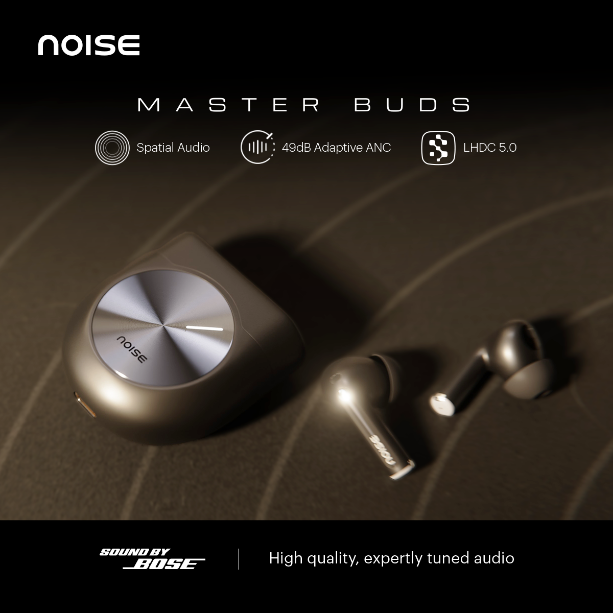 Noise master buds Titanium Sound By Bose