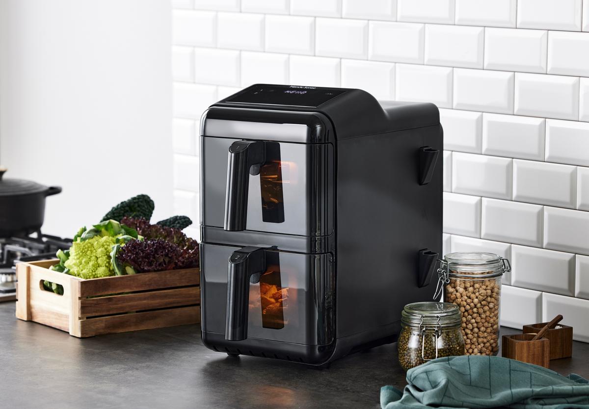 Nordic Sense Airfryer double stack 11,6 liter 2900 watt Sort