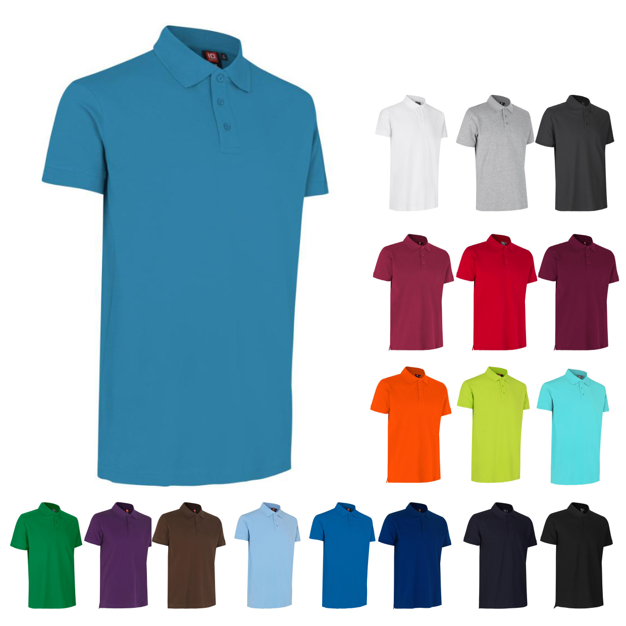 Poloshirt Stretch, herre