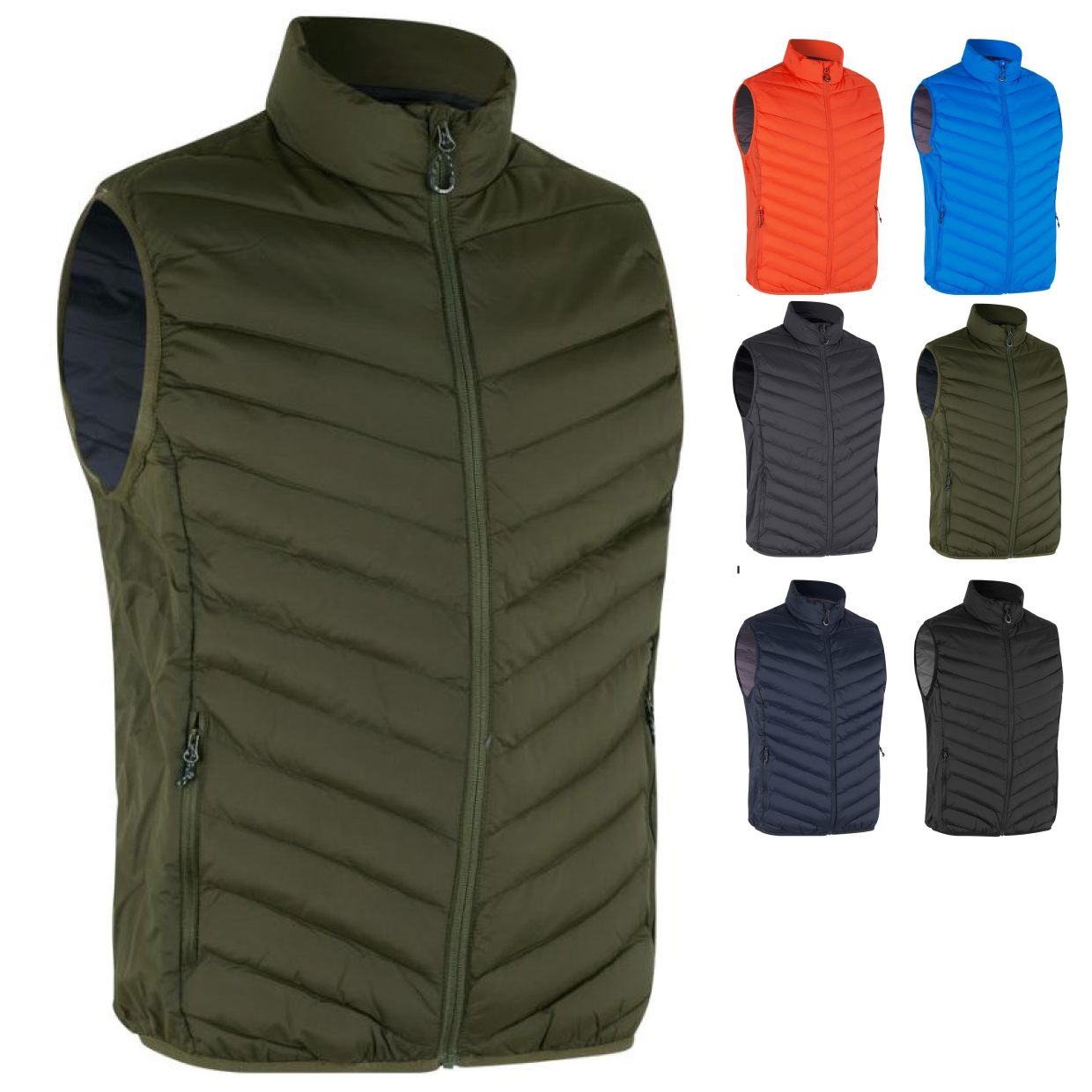 Stretch bodywarmer, herre