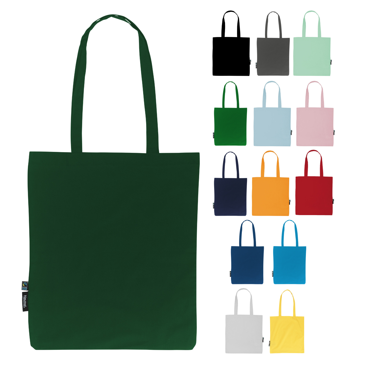 Neutral Shopping Bag med lange hanke