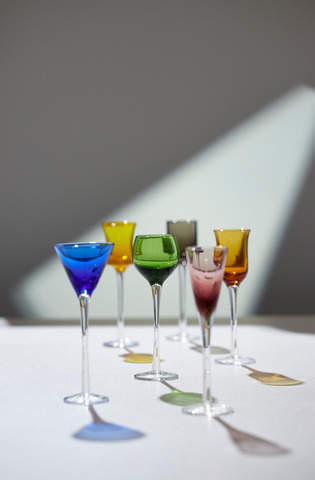 Lyngby Glas Snapseglas 2 x 6 stk. ass. farver