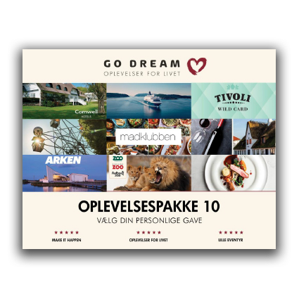 Go Dream - Oplevelser for livet - Oplevelsespakke 10