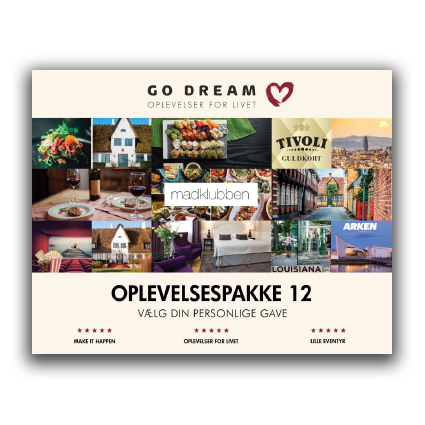 Go Dream - Oplevelser for livet - Oplevelsespakke 12