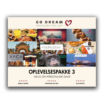 Go Dream - Oplevelser for livet - Oplevelsespakke 3