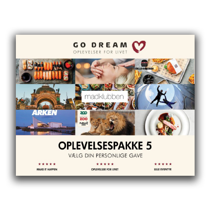 Go Dream - Oplevelser for livet - Oplevelsespakke 5