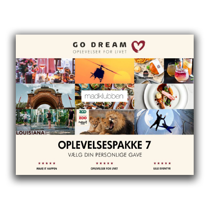 Go Dream - Oplevelser for livet - Oplevelsespakke 7