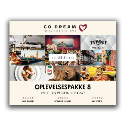 Go Dream - Oplevelser for livet - Oplevelsespakke 8