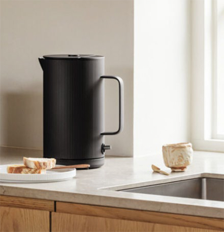 Georg Jensen – Bernadotte El-kedel, sort