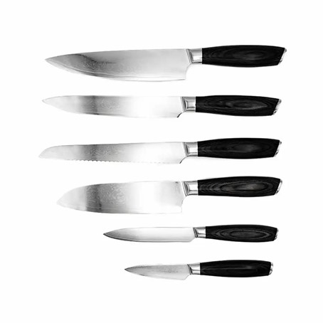 30-DBH6G10 damaskus knivsæt 6 dele 2