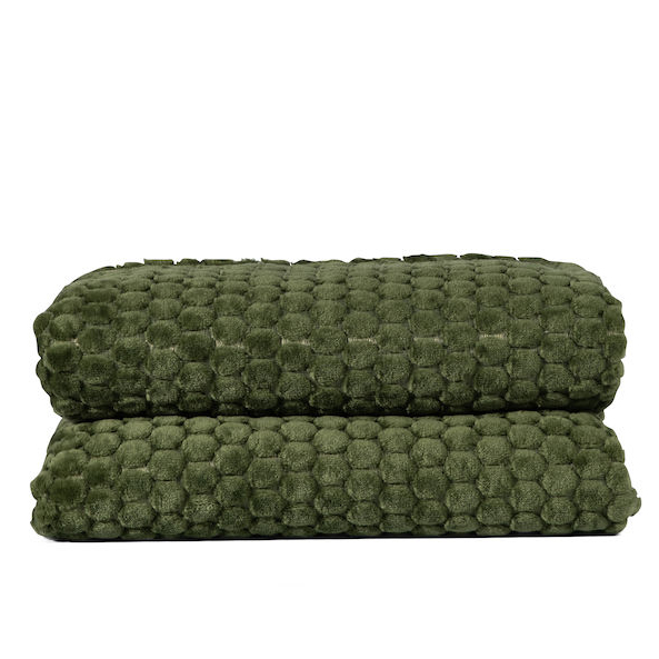 Sagaform Maja fleece plaid, grøn
