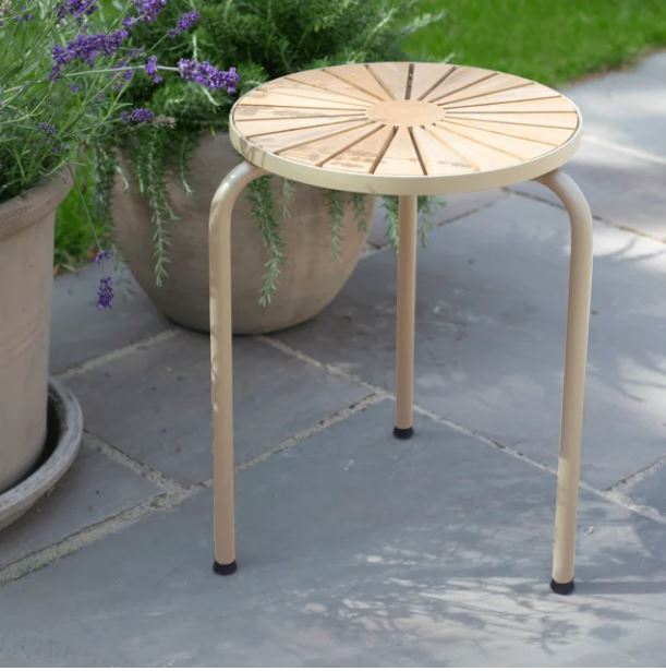 Mandalay Marguerit taburet Ø32 - taupe