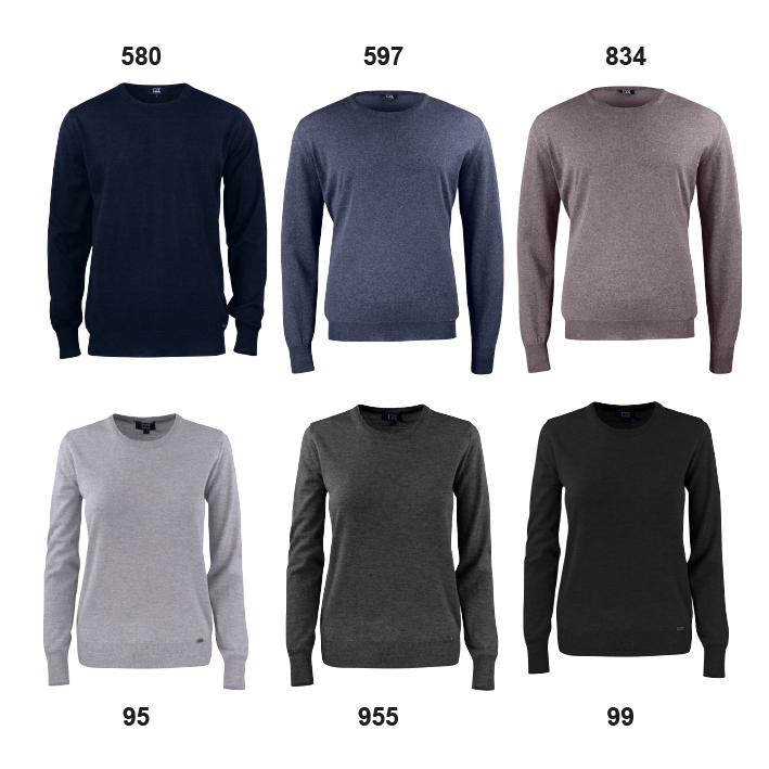 Cutter & Buck Kennewick Crewneck med DEF logo