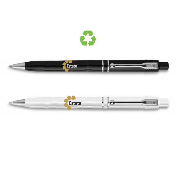 Raja Crome Recycle kuglepen med Estate logo
