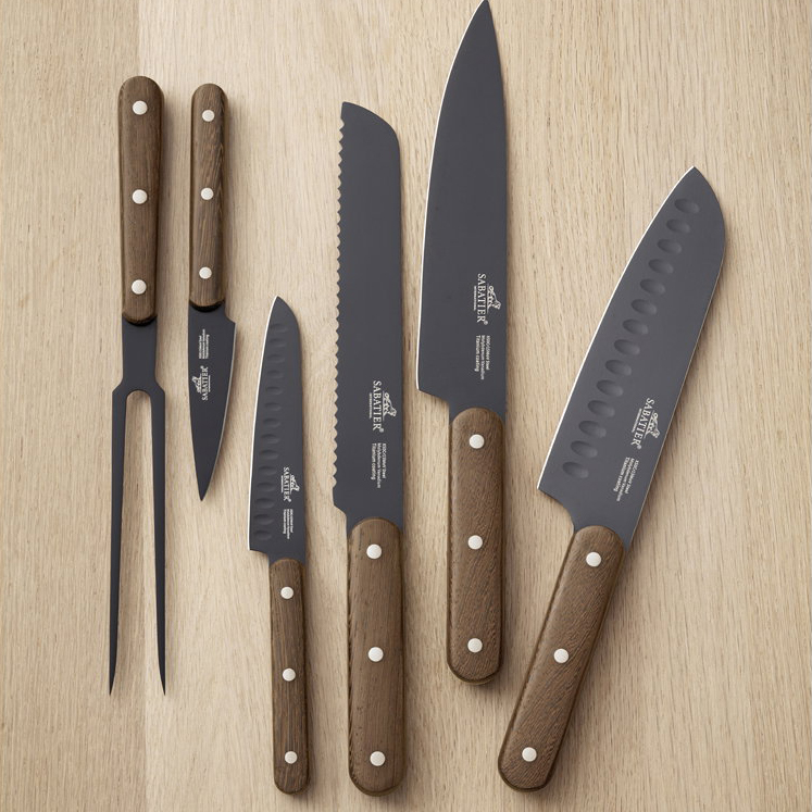 LION SABATIER PHENIX WALNUT KNIVE, 6 dele