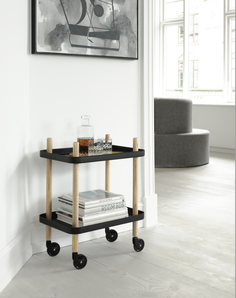 Normann Copenhagen Block Rullebord Sort/Træ