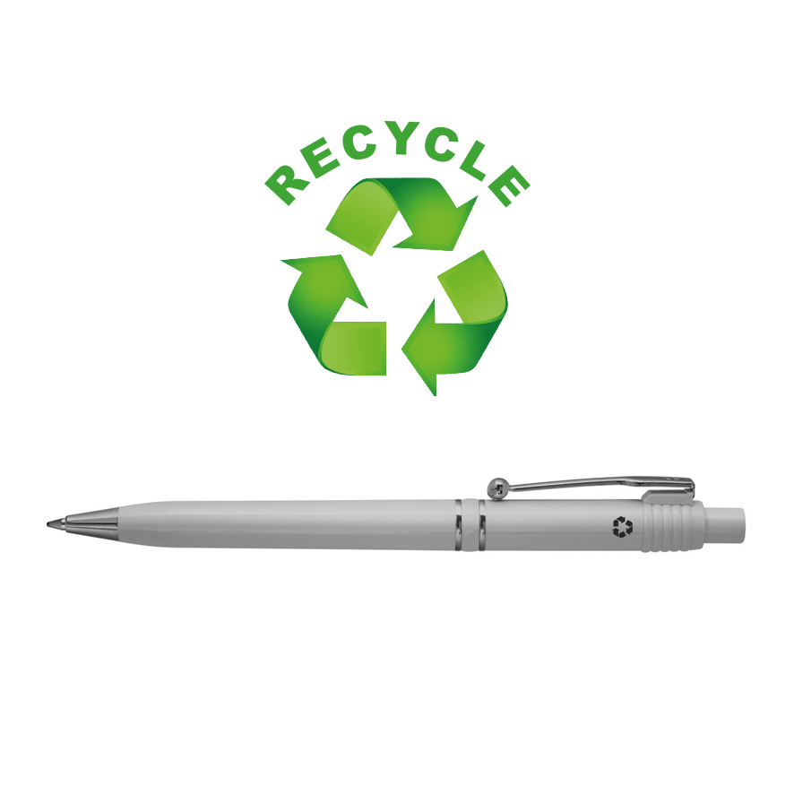 RAJA CHROME Recycle kuglepen grå