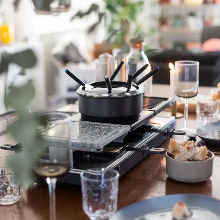 Livoo raclette & fondue, 12 personer